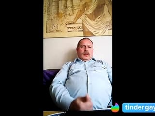 Big Daddy Bear Jerks Off His Small Cock