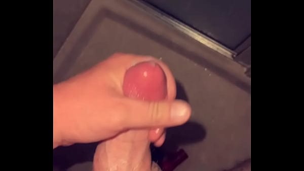 Huge cumshot while masturbating in shower
