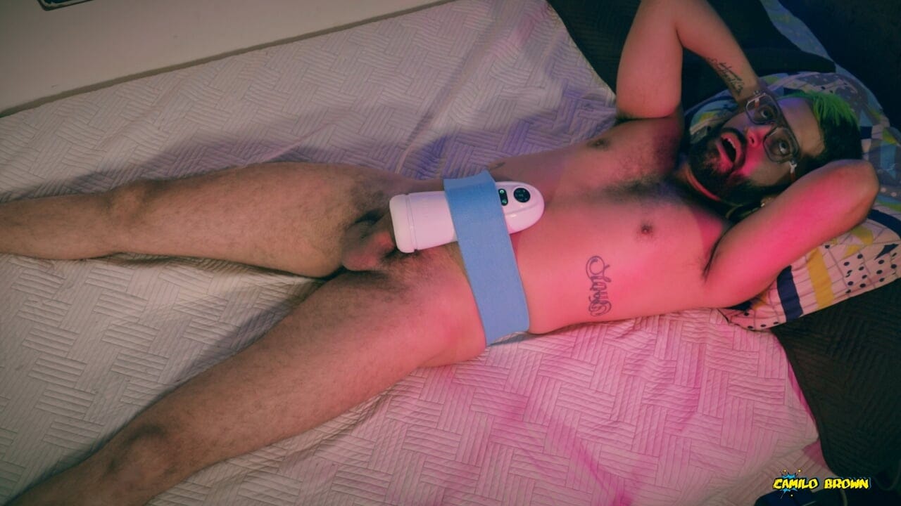 Big Dick Daddy Camilo Brown Hot Handsfree Cum Inside Automatic Toy