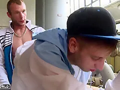Chav cock sucking hot boy cum