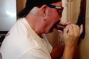 Black Cock Sucking Gloryhole Dilf Barebacked In Sling