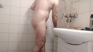 I shave my cock and balls and shower after that