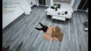 Horny femboy getting used like a fucktoy on Roblox Condo