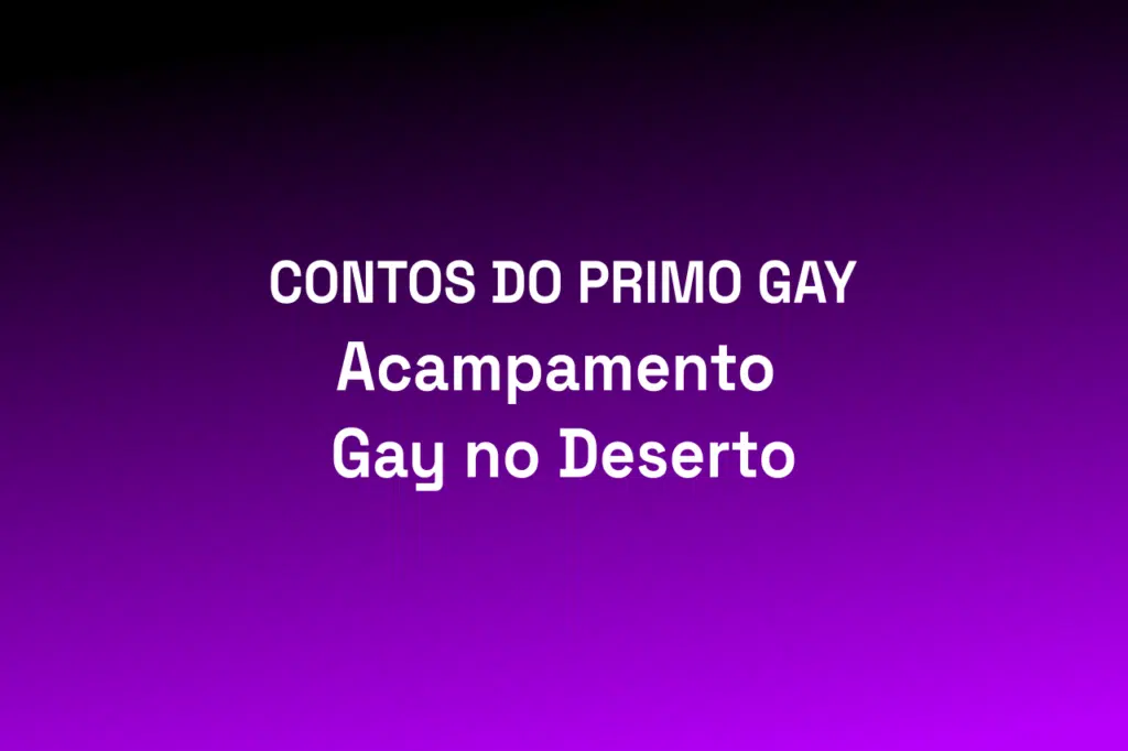 Casal vivendo um acampamento gay no deserto durante a noite sob um céu estrelado